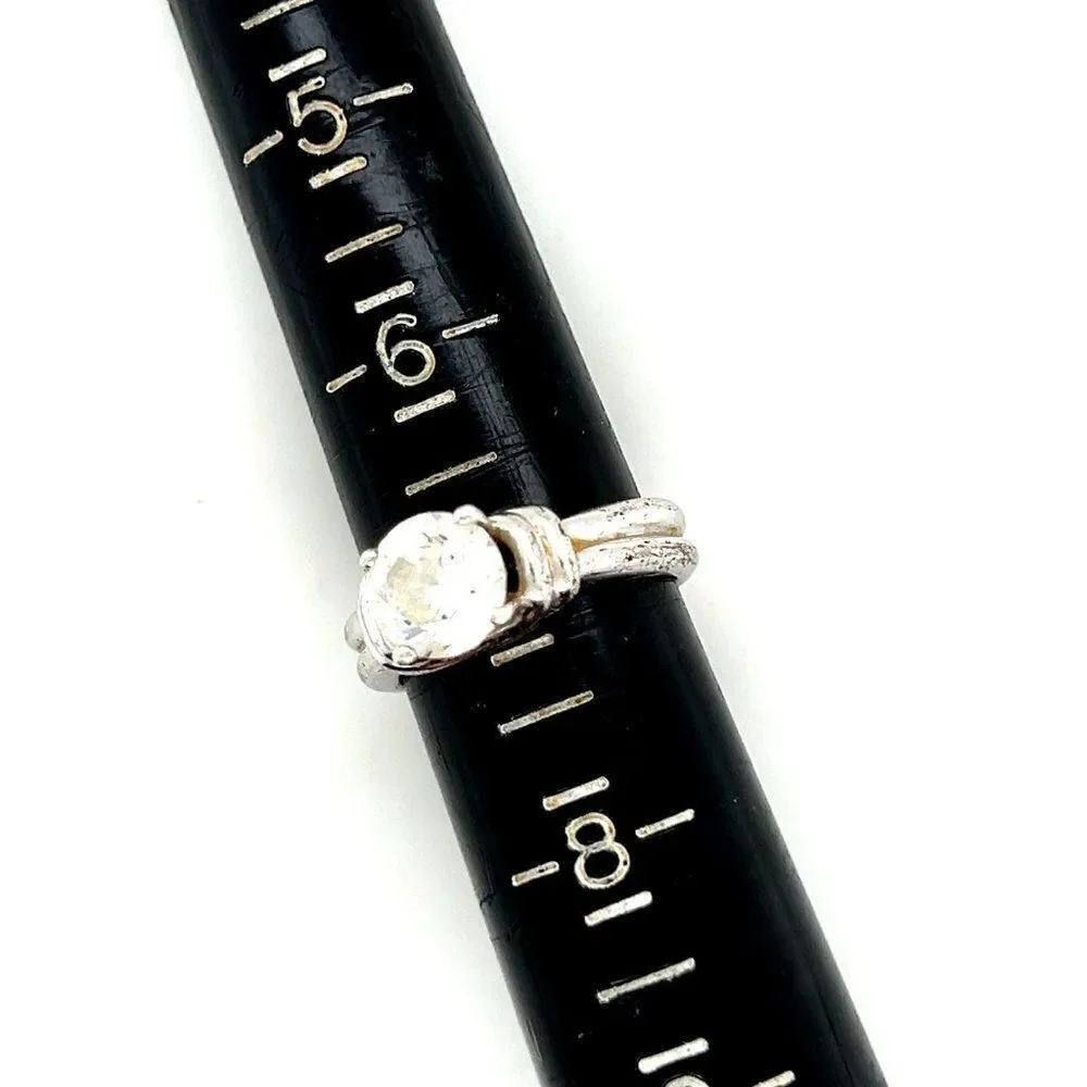 ❌Round‎ Cz Sterling Silver 925 Ring